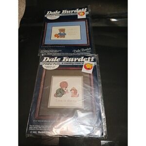 Lot‎ Of 2 dale burdett cross stitch kit tedrick pal and friends